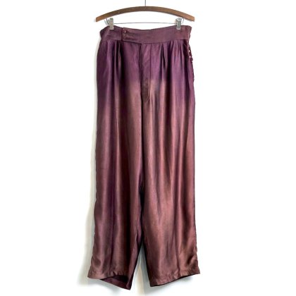  Ρơ 졼󥵥ƥ ѥġ1950's-Vintage Rayon Satin Easy Trouser