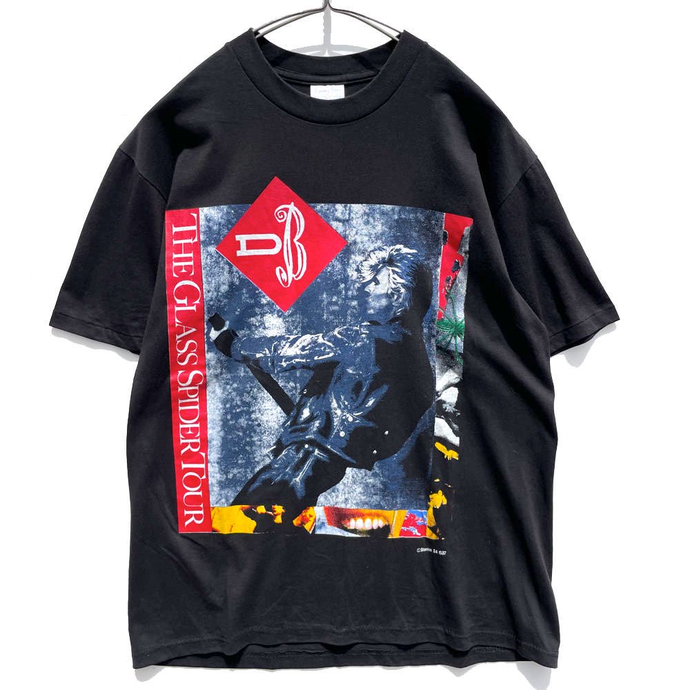 【David Bowie - Made In USA】ヴィンテージ ツアープロモーション Tシャツ【1987's】Vintage Glass  Spider Tour T-Shirt