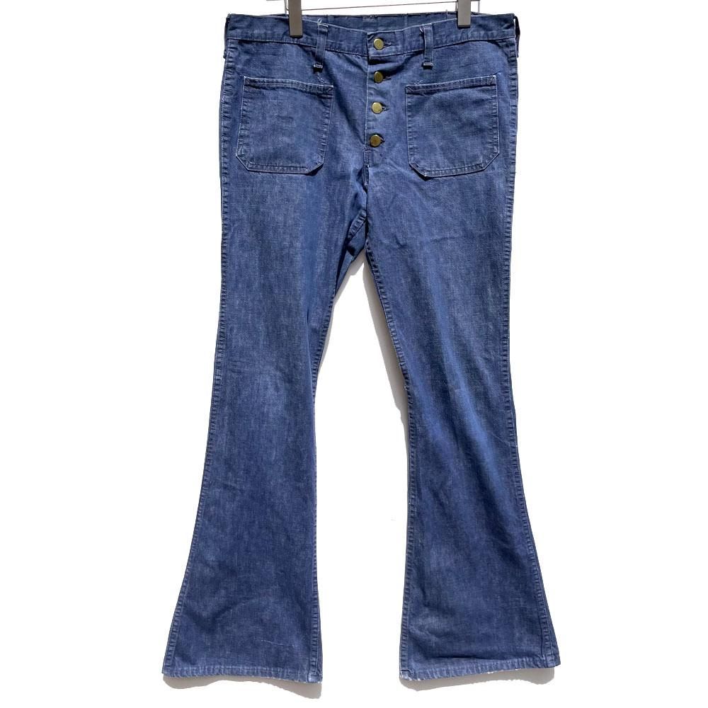 70s～ 日本製 ベルボトムデザイン デニム フレアパンツ ラッパ