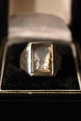  ΡVintage silver  shell cameo ring ơ  ᥪ  