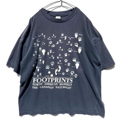  ΡFOOTPRINT - Made In Canadaۥơ եåȥ ץ Tġ1990's-Vintage Print T-Shirt