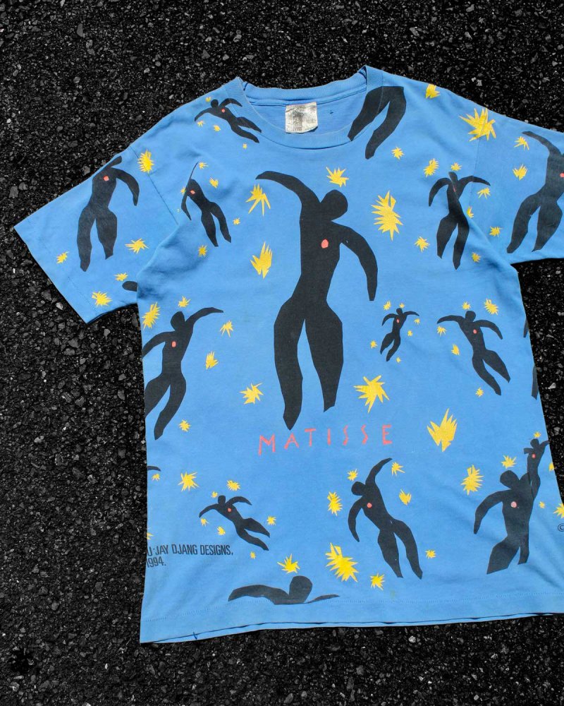 ヴィンテージ マティス アートプリント T シャツ【Henri Matisse - Icarus】【1994's-】All OverPrint L