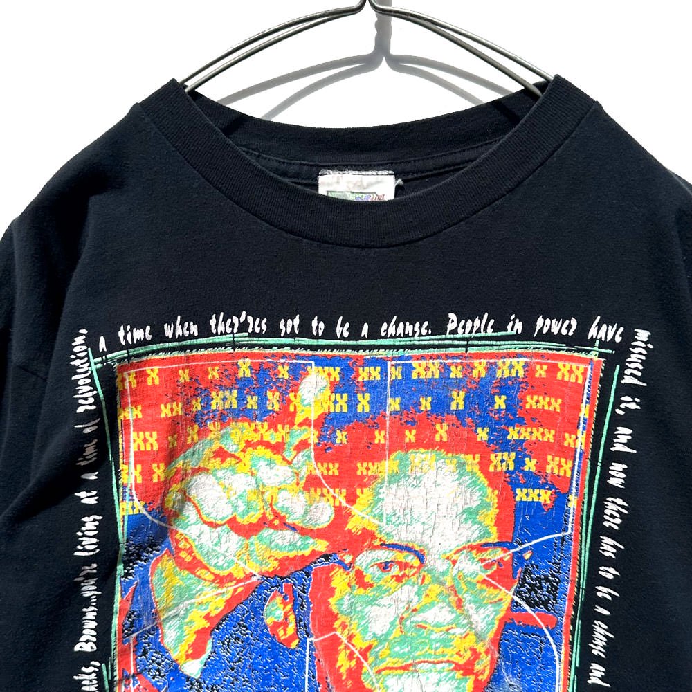 【Malcolm X - Made In USA】ヴィンテージ マルコムX プリント Tシャツ【1992's】Vintage Print T-Shirt