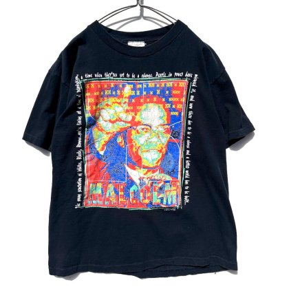  ΡMalcolm X - Made In USAۥơ ޥ륳X ץ Tġ1992'sVintage Print T-Shirt