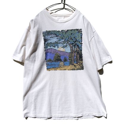  ΡHARBORSIDE GRAPHICS - Made In USAۥơ ȥեå Tġ1990's-Vintage Print T-Shirt