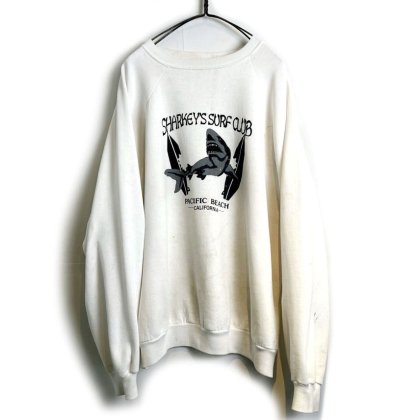  ΡSHARKEYS SURF CLUBۥơ åȥġ1980's-Vintage Sweat Shirt