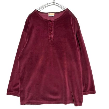  ΡWEEKEND PROVISIONSۥơ ٥ إ꡼ͥå ȥåץ1990's-Vintage Velour Tops