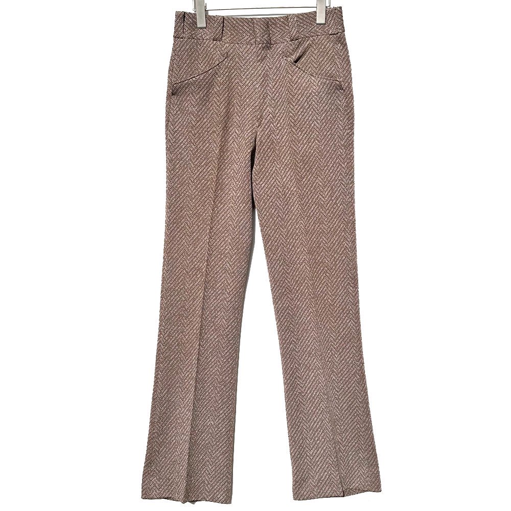 【A JAYMAR Slacks】ヴィンテージ 総柄 フレアパンツ【1970's-】Vintage Flare Pants W-29