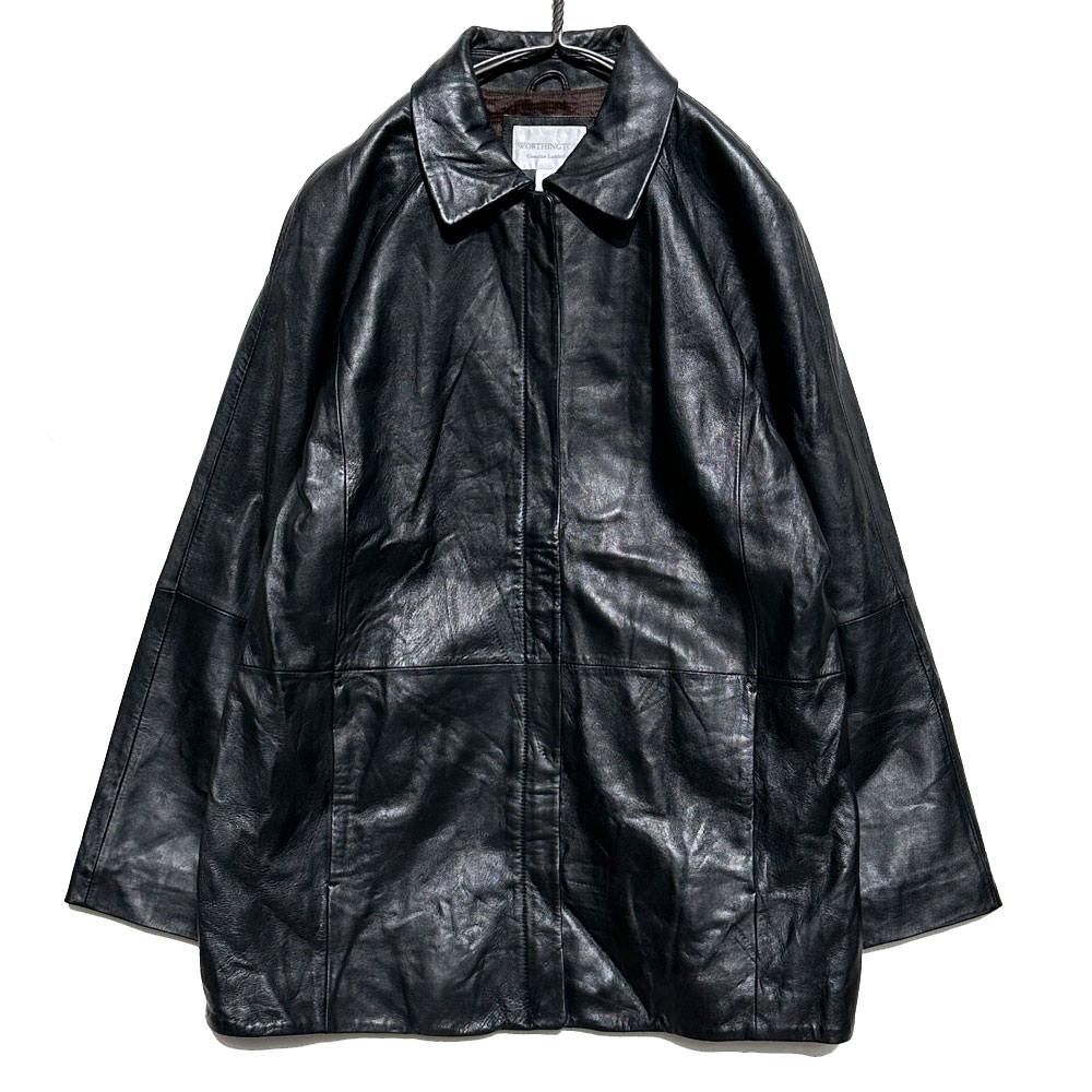 【メーカー再生品】 WORTHINGTON】ヴィンテージ ラムレザージャケット ジップアップ ジャケット・アウター