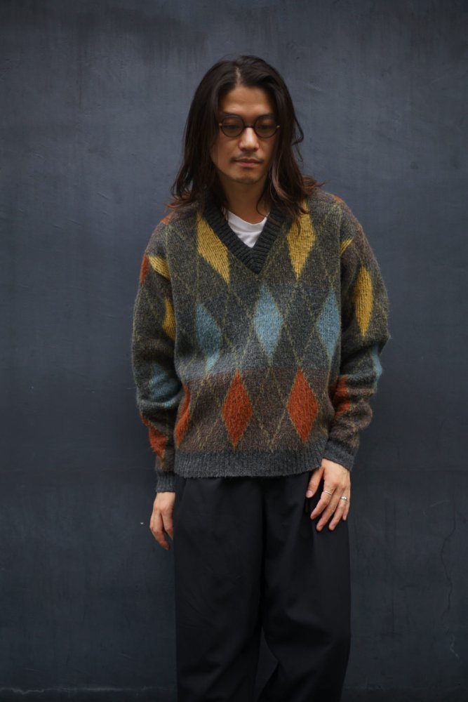 【Revere】ヴィンテージ モヘアウール Vネック ニット【1960's-】Vintage Mohair Sweater