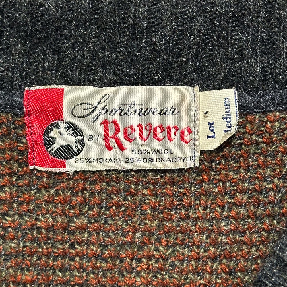 【Revere】ヴィンテージ モヘアウール Vネック ニット【1960's-】Vintage Mohair Sweater