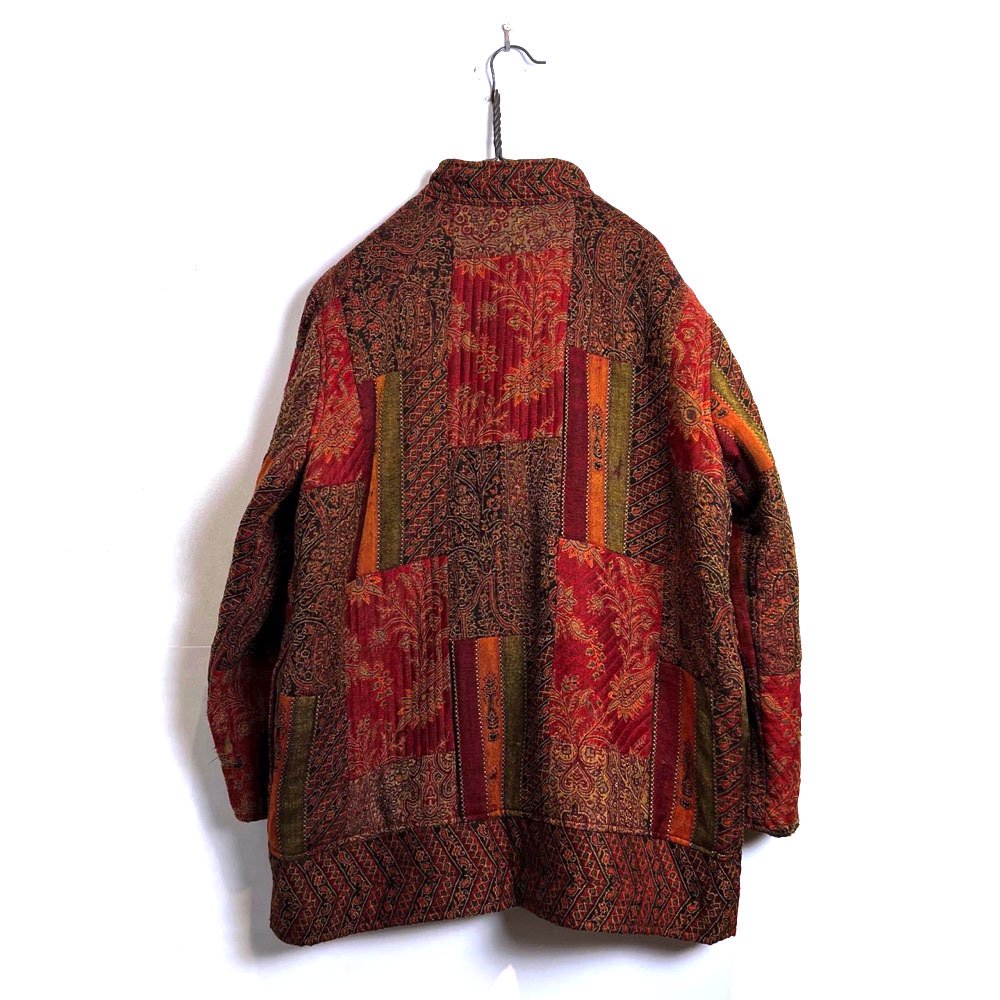 【CHICO’S DESIGN】ヴィンテージ バティックパターン チャイナジャケット【1980's-】Vintage Jacquard Chinese  Jacket