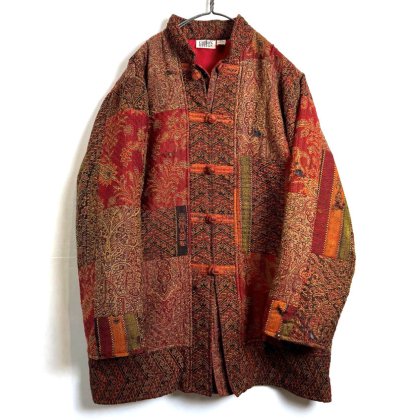  ΡCHICOS DESIGNۥơ Хƥåѥ 㥤ʥ㥱åȡ1980's-Vintage Jacquard Chinese Jacket