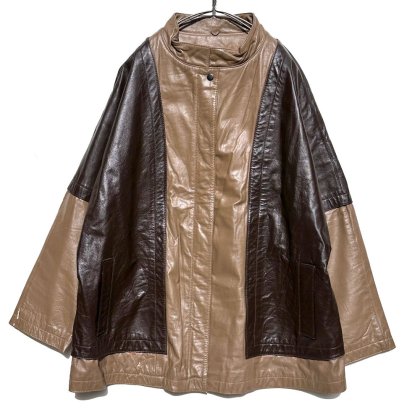  Ρơ ɥ顼 å󥰥ѥͥ 쥶㥱åȡ1980's-Vintage Leather Jacket