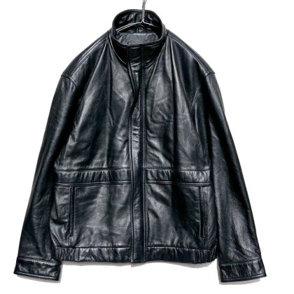  ΡJOHN ASHFORDۥơ ϥͥå 쥶㥱åȡ1990's-Vintage Single Leather Jacket
