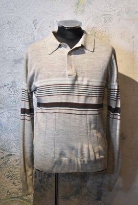  Ρus 1960~70s knit polo shirt
