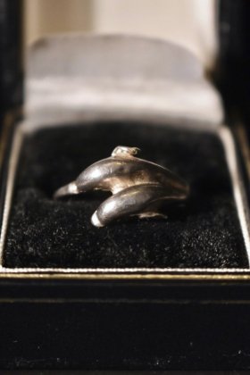  ΡVintage dolphin motif silver ring ơ С 륫  