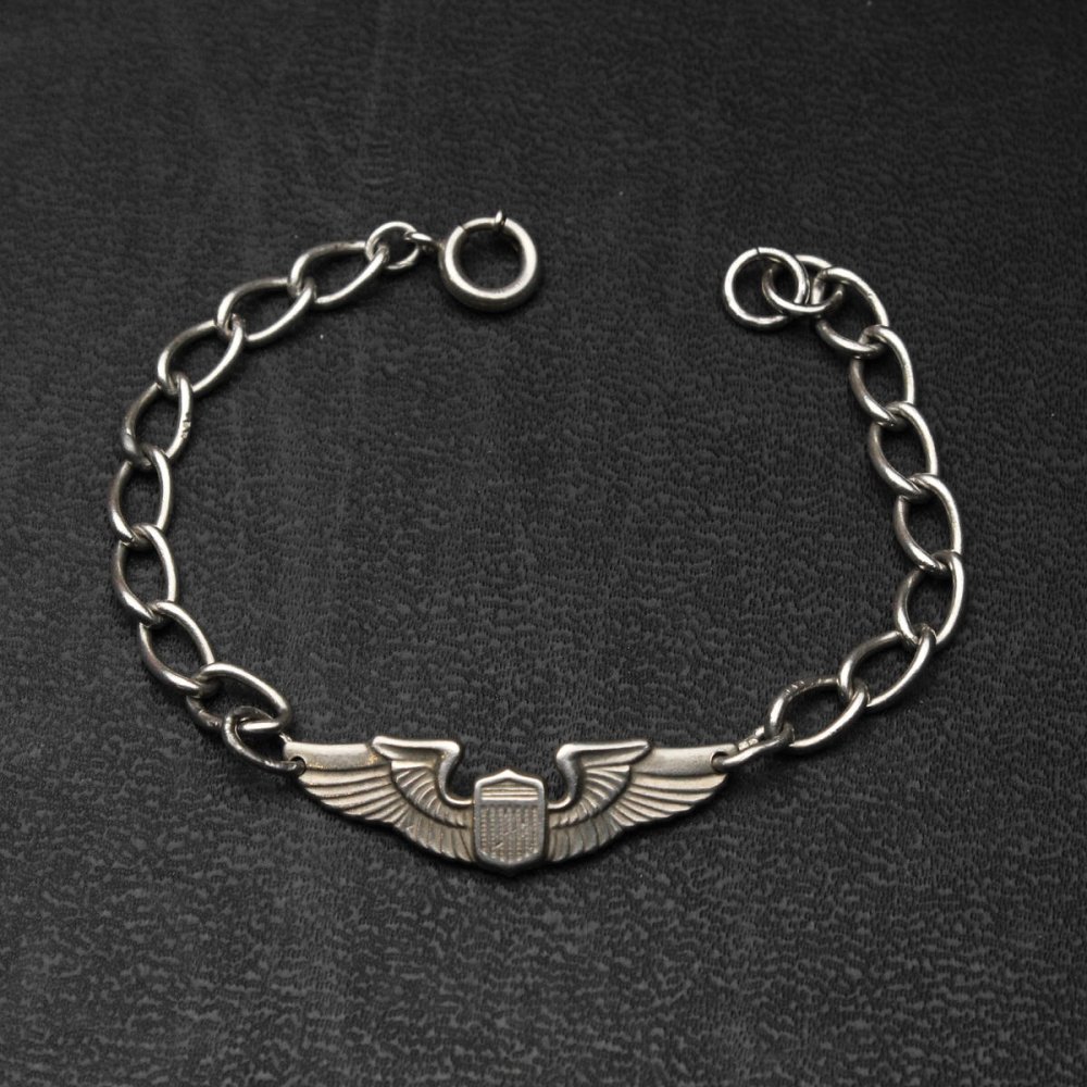 ヴィンテージ シルバー ID ブレスレット【1960's~ STERLING】 USAF Pilot Wings | 古着 通販 ヴィンテージ古着屋  | RUMHOLE beruf - Online Store 公式通販サイト