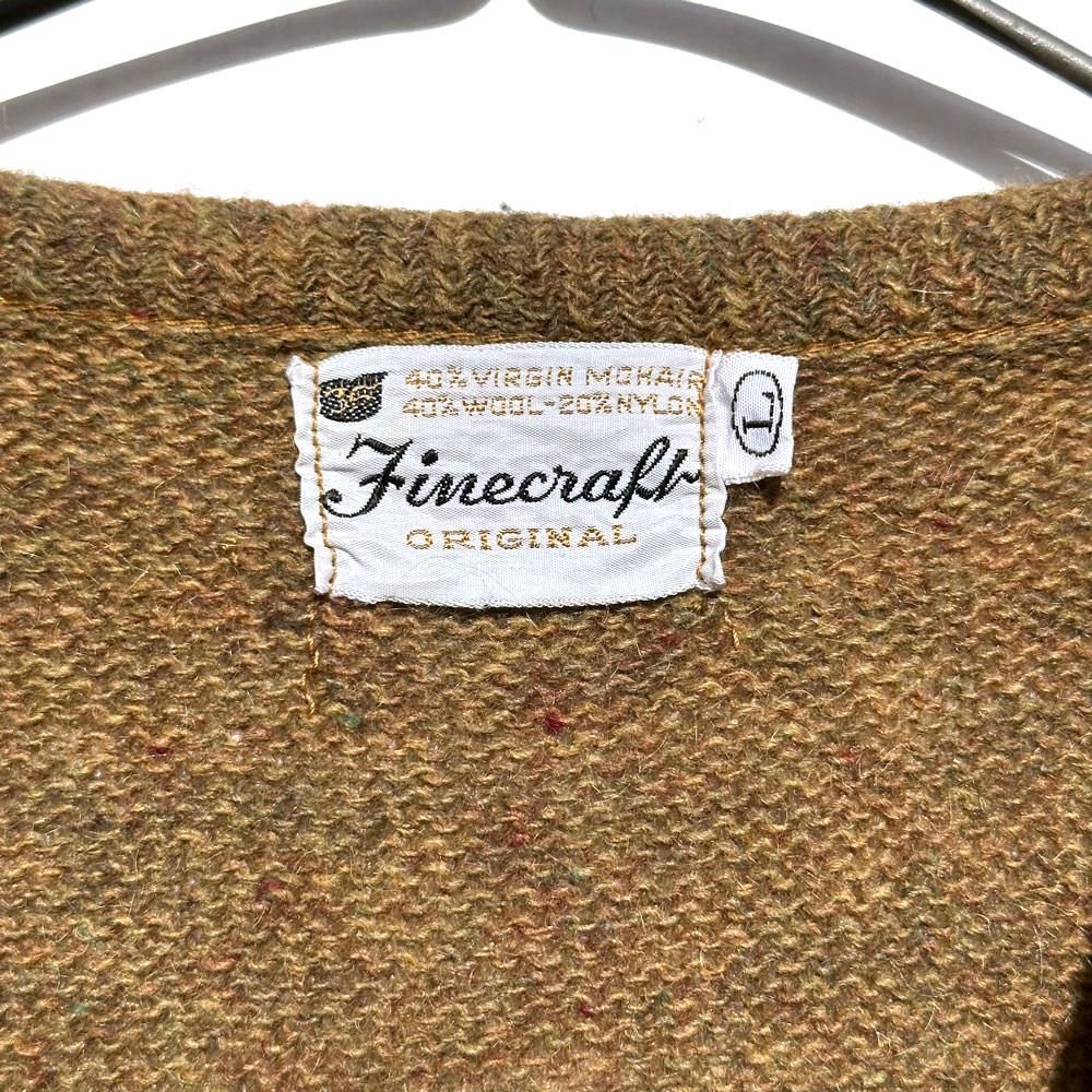 60s〜 vintage Vネックニット　virgin wool100% ab2bf1c5b04e4b9194ea7cb3bf8e39