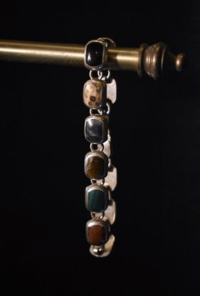  ΡVintage silver  multi stone bracelet ơ С ޥȡ ֥쥹å 