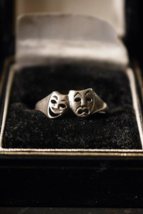  ΡVintage two face silver ring ơ  ġե С  