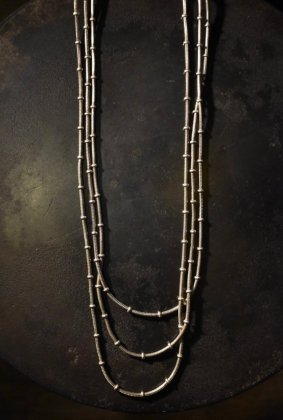  ΡItaly vintage three chain silver necklace ꥢ ơ С  ͥå쥹 