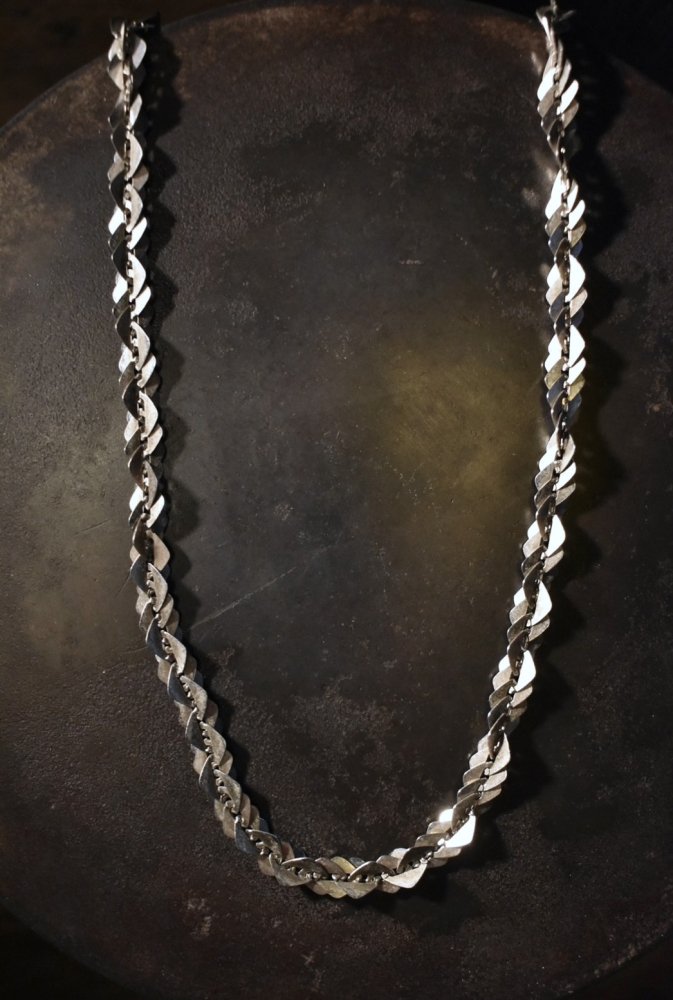 Italy vintage silver chain necklace ヴィンテージ シルバー チェーン ネックレス