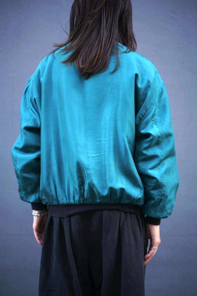 包装無料 80s silk jacket ビンテージ シルクジャケット GEOR GIOU