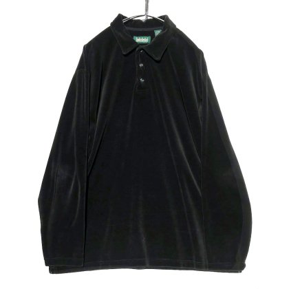  ΡMORTHWESTۥơ L/S ٥ ݥġ1990's-Vintage Velour Polo Shirt