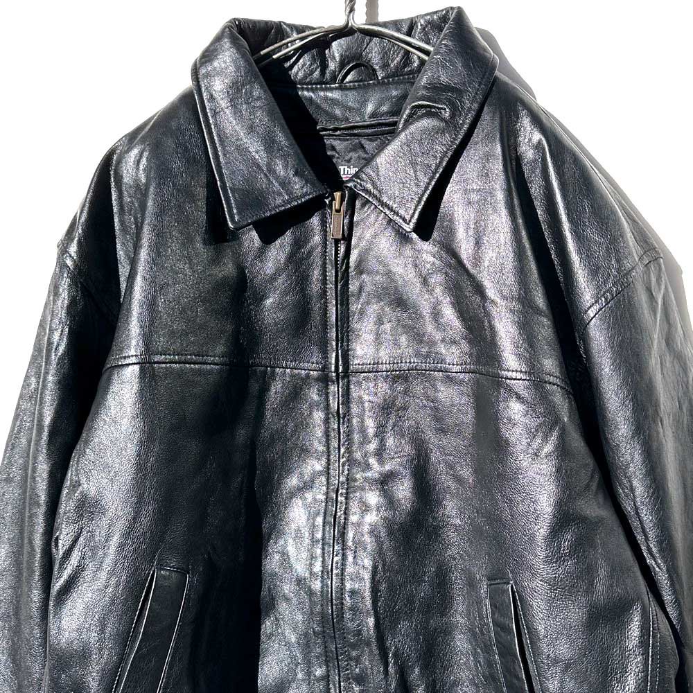 【WILSONS】ヴィンテージ ジップアップ レザージャケット ライナー付き【1990's-】Vintage Single Leather Jacket