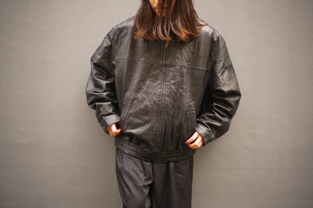 【WILSONS】ヴィンテージ ジップアップ レザージャケット ライナー付き【1990's-】Vintage Single Leather Jacket