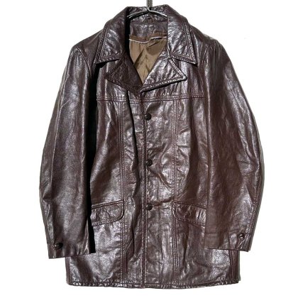  Ρơ 쥶ϡե㥱åȡ1970's-Vintage Leather Half Jacket