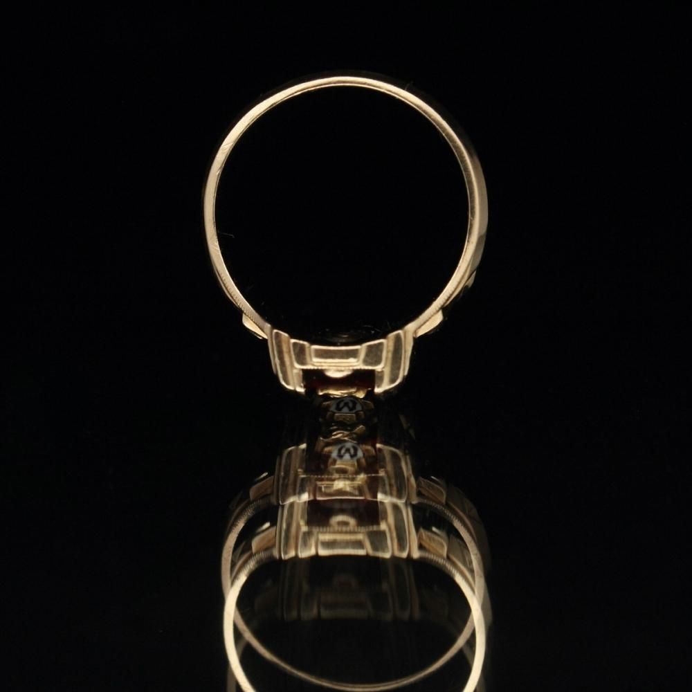 ヴィンテージ カレッジリング【JOSTEN 10kt Gold × Red Stone