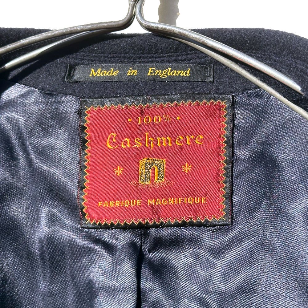 【Marshall Field & Company - Made In ENGLAND】ピュアカシミアウール  チェスターフィールドコート【1970's-】Vintage Wool Coat