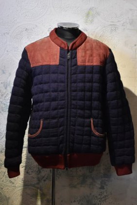  Ρus 197080s double face knit  suede jacket