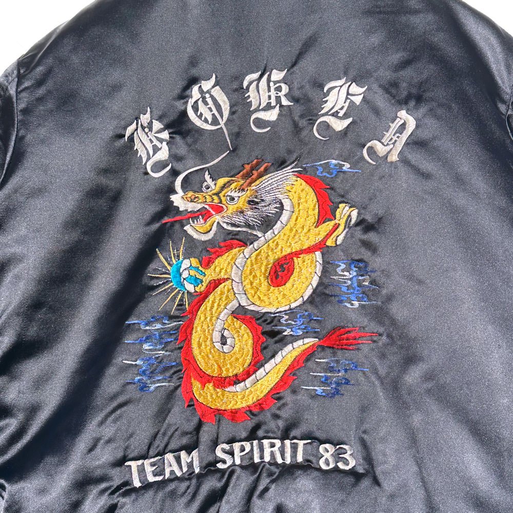 ヴィンテージ ナイロンサテン スーベニアジャケット コリジャン【1983's】Vintage Souvenir Jacket