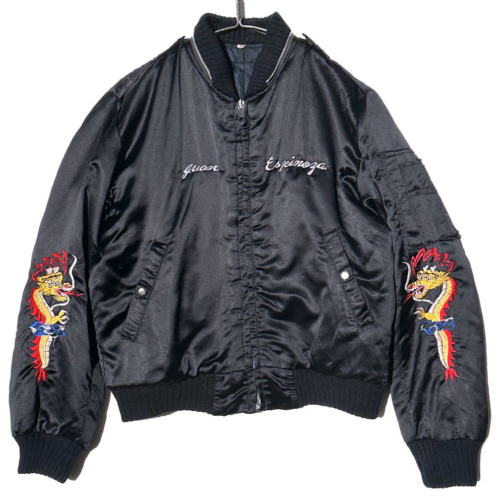 ヴィンテージ ナイロンサテン スーベニアジャケット コリジャン【1983's】Vintage Souvenir Jacket