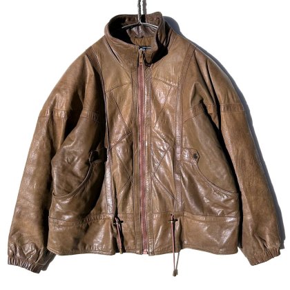  ΡCharley's Leatherۥơ ϥͥå 쥶㥱åȡ1980's-Vintage Leather Jacket