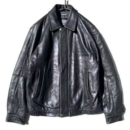  ΡPERRY ELLIS PORTFOLIOۥơ åץå 쥶㥱åȡ1990's-Vintage Single Leather Jacket