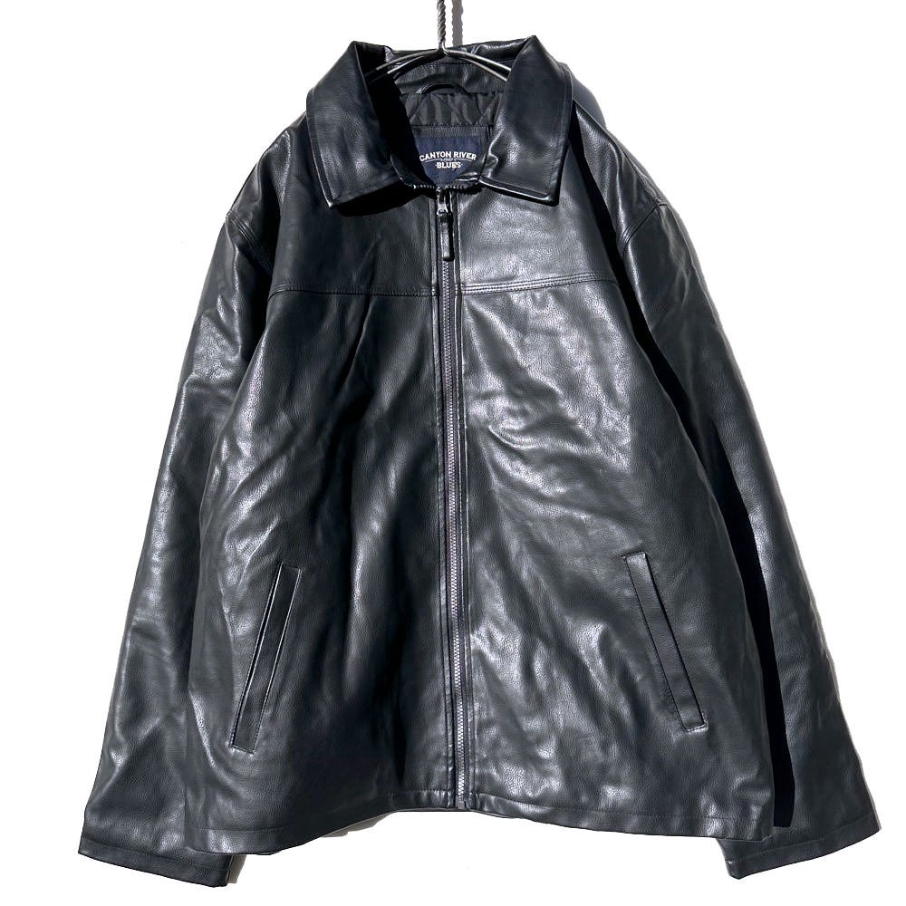 【CANYON RIVER BLUES】ヴィンテージ ビッグシルエット フェイクレザージャケット【1990's-】Vintage Fake  Leather Jacket