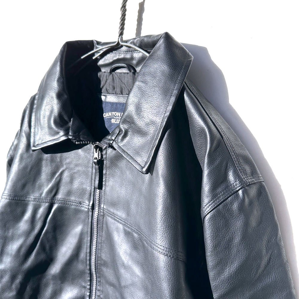 【CANYON RIVER BLUES】ヴィンテージ ビッグシルエット フェイクレザージャケット【1990's-】Vintage Fake  Leather Jacket