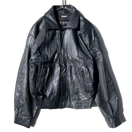  ΡWILSONSۥơ 󥰥 쥶㥱å 󥵥졼ȥ饤ʡ1990's-Vintage Single Leather Jacket