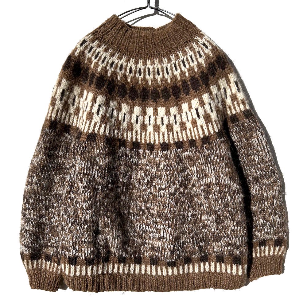 ヴィンテージ ハンドニット ノルディックセーター【1970's-】Vintage Nordic Sweater