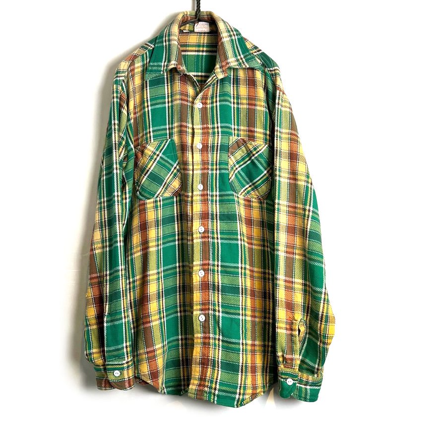 【BIG MAC】ヴィンテージ ヘビーオンス コットンネルシャツ【1970's-】Vintage Cotton Flannel Shirt