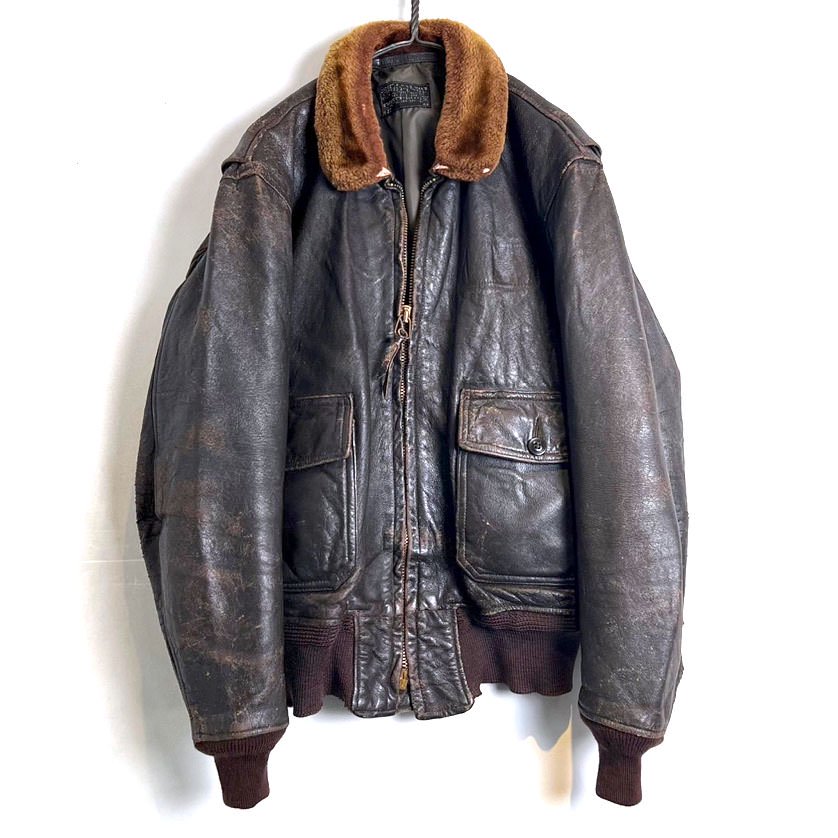 【U.S.NAVY】G-1 フライトジャケット レザージャケット【1960's-】Vintage G-1 Flight Leather Jacket