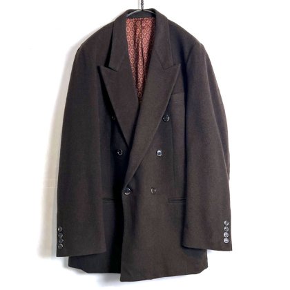  ΡCELLINIۥơ ߥ֥ ֥֥쥹ȥ㥱åȡ1990's-Vintage Cashmere Blend Double Breasted Jacket