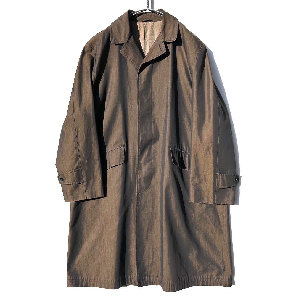 ヴィンテージ ステンカラーコート 玉虫【1960's-】【Unknown Brand】Vintage Iridescent Coat
