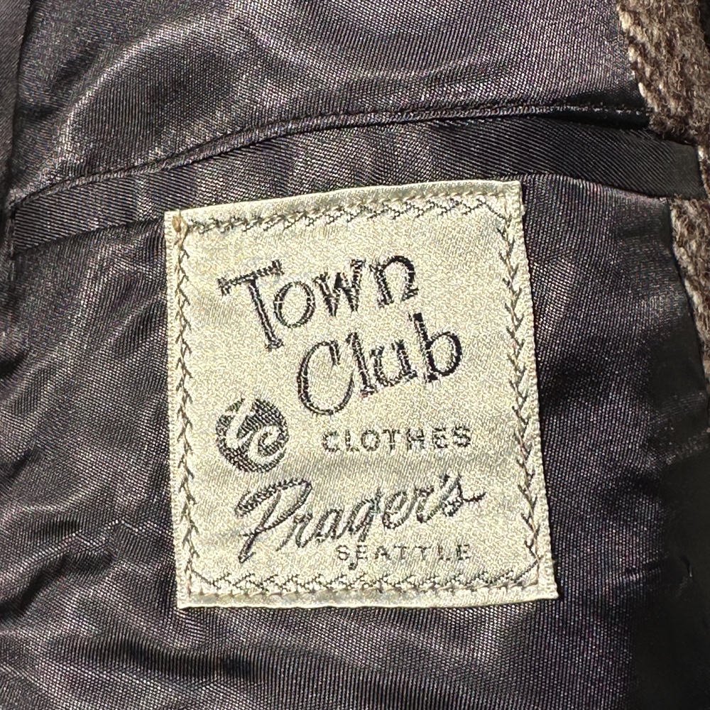 【Town Club - Harris Tweed】ヴィンテージ ハリスツイード ウールコート【1960's-】Vintage Harris  Tweed Coat