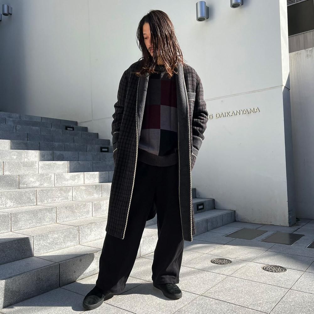 希少‼︎ 40s50s vintageウールガウン チェクコート 希少‼︎ 40s50s vintageウールガウン チェクコート 希少‼︎ 40s50s