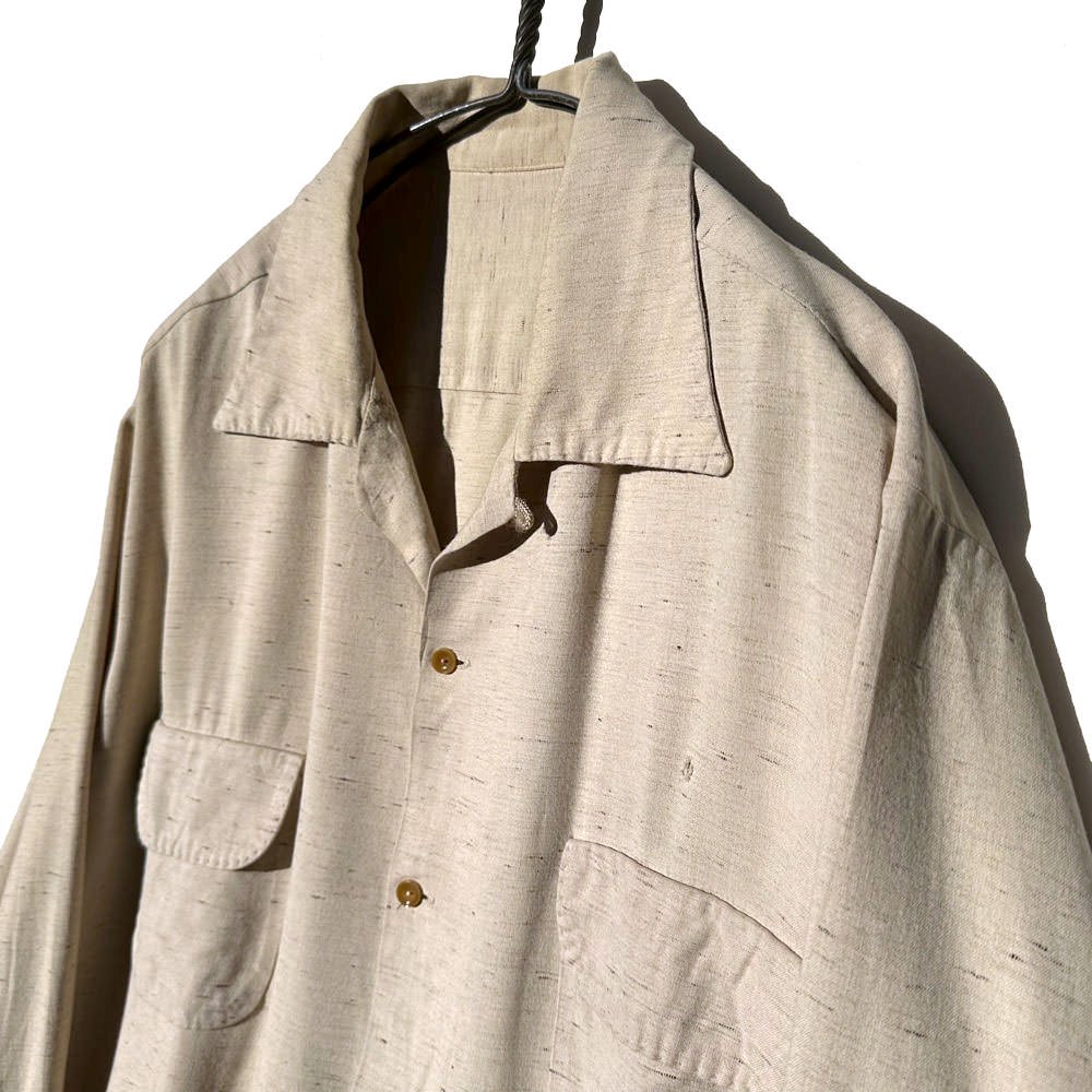 ヴィンテージ レーヨン オープンカラーシャツ【1950's-】【Unkown Brand】Vintage Rayon Shirt